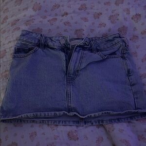 PacSun Light Blue Denim Mini Skirt
